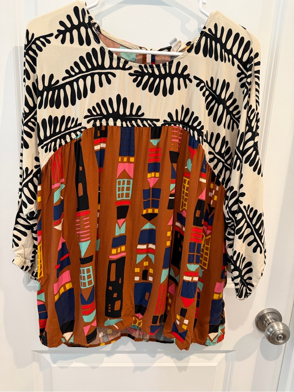 Ivy Jane Multicolor Boho Top Size XL
